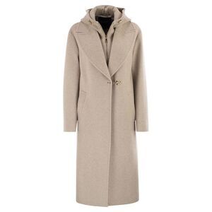 Fay Women Double Front Wool Jersey Coat